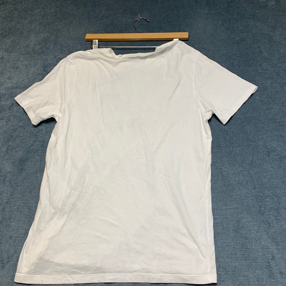 Guess T Shirt Mens Large White Graphic Spell Out Logo Crew Neck Short Sleeve - Picture 14 of 16